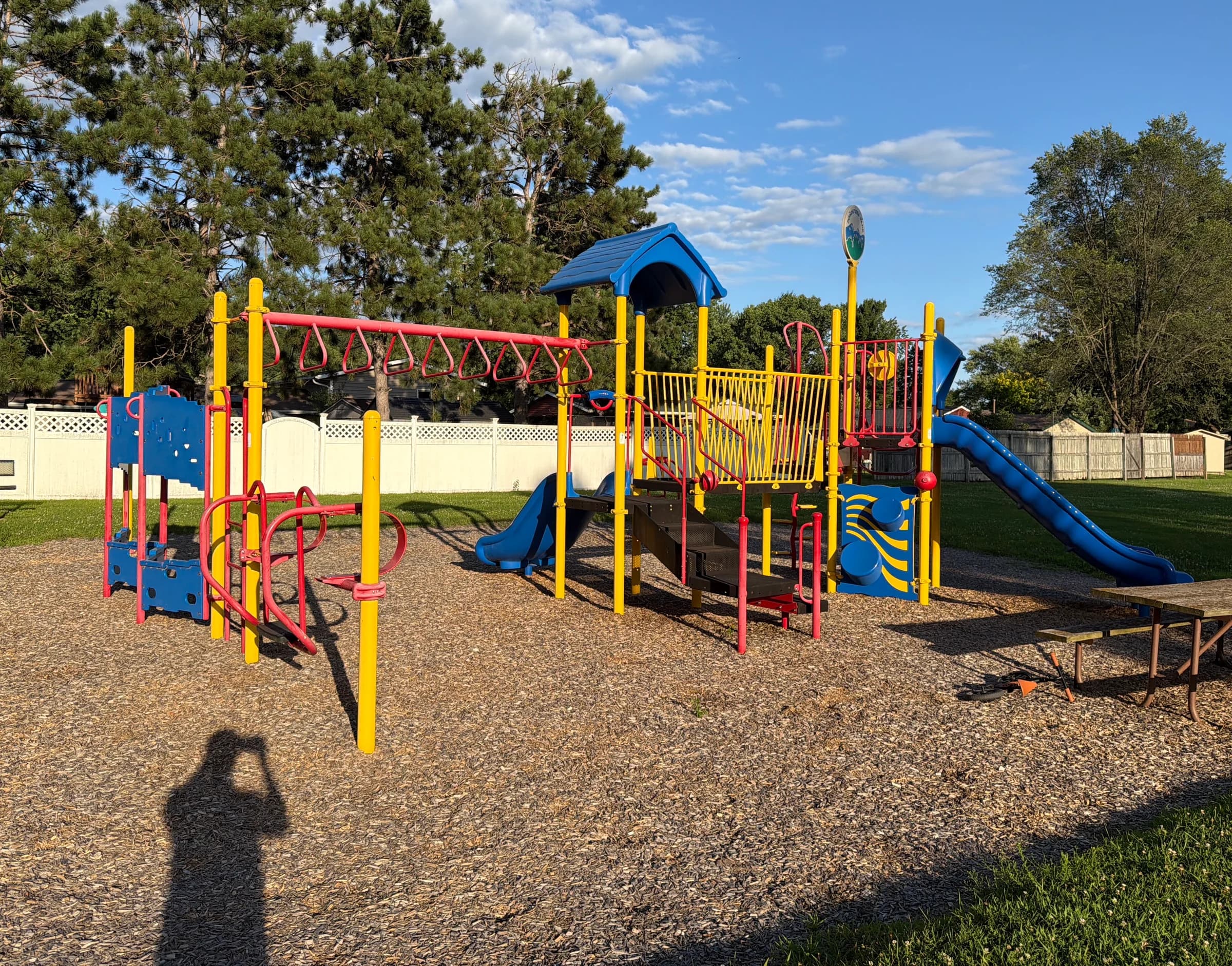 The playground at Ponderosa Park