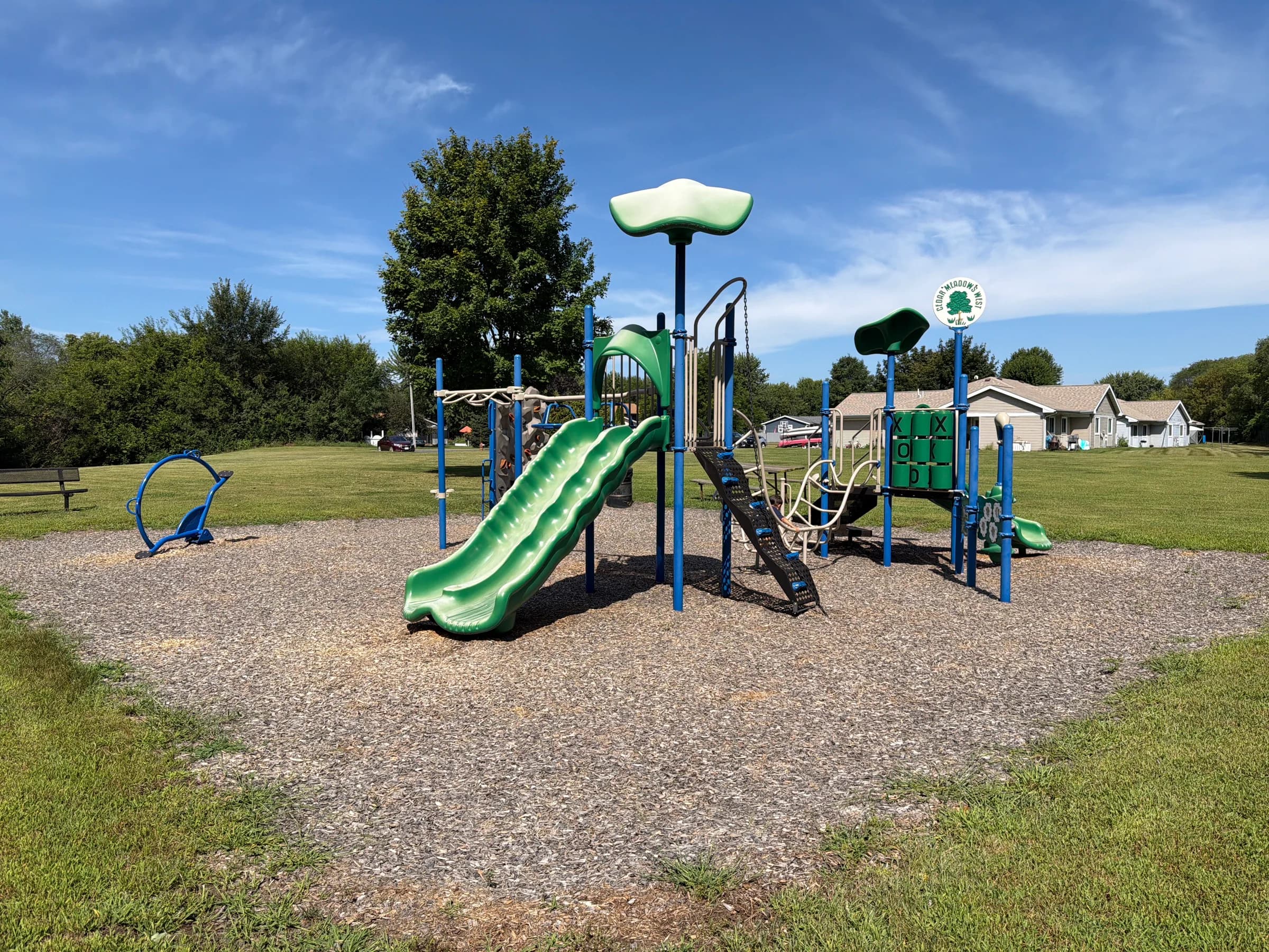 The playground at Cedar Meadows West Park